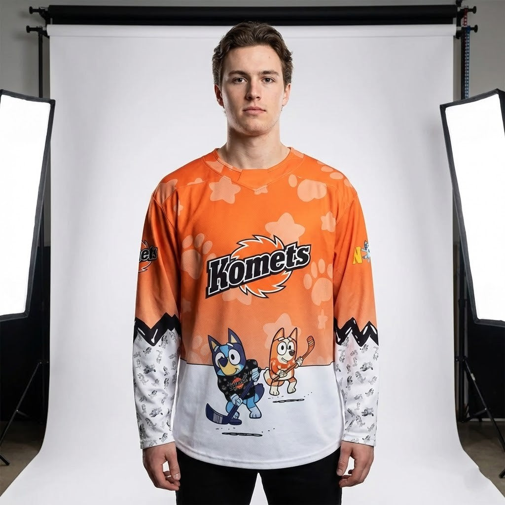 Fort Wayne Komets Bluey Night Hockey Jersey