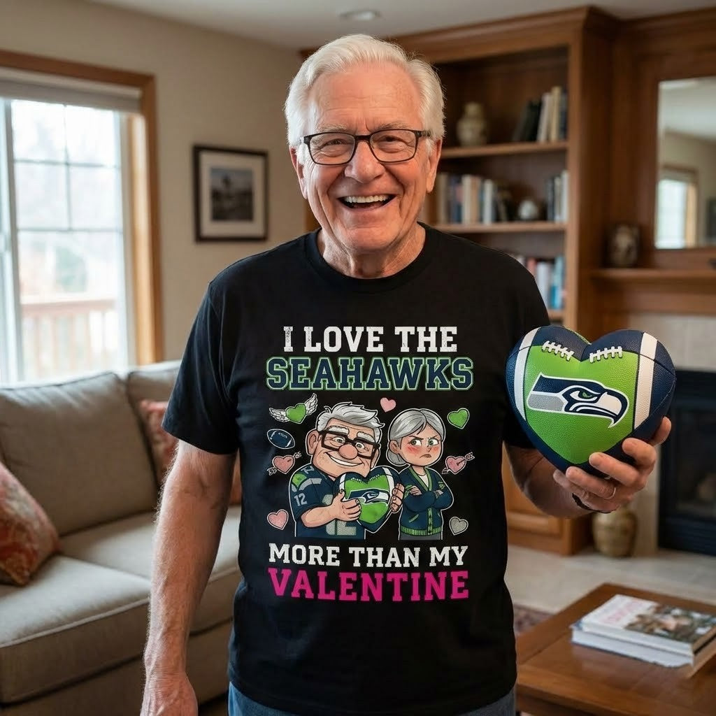 Seahawks Up Carl And Ellie More Than My Valentine T-Shirt