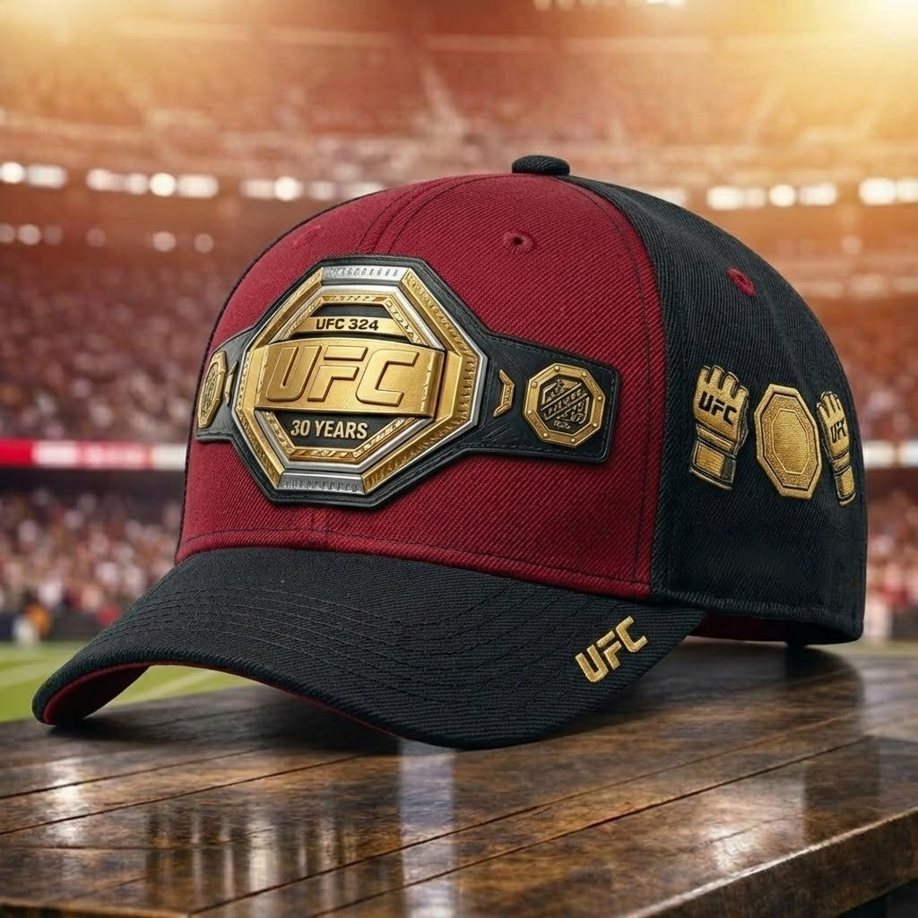 UFC 324 30 Years Championship Belt Cap