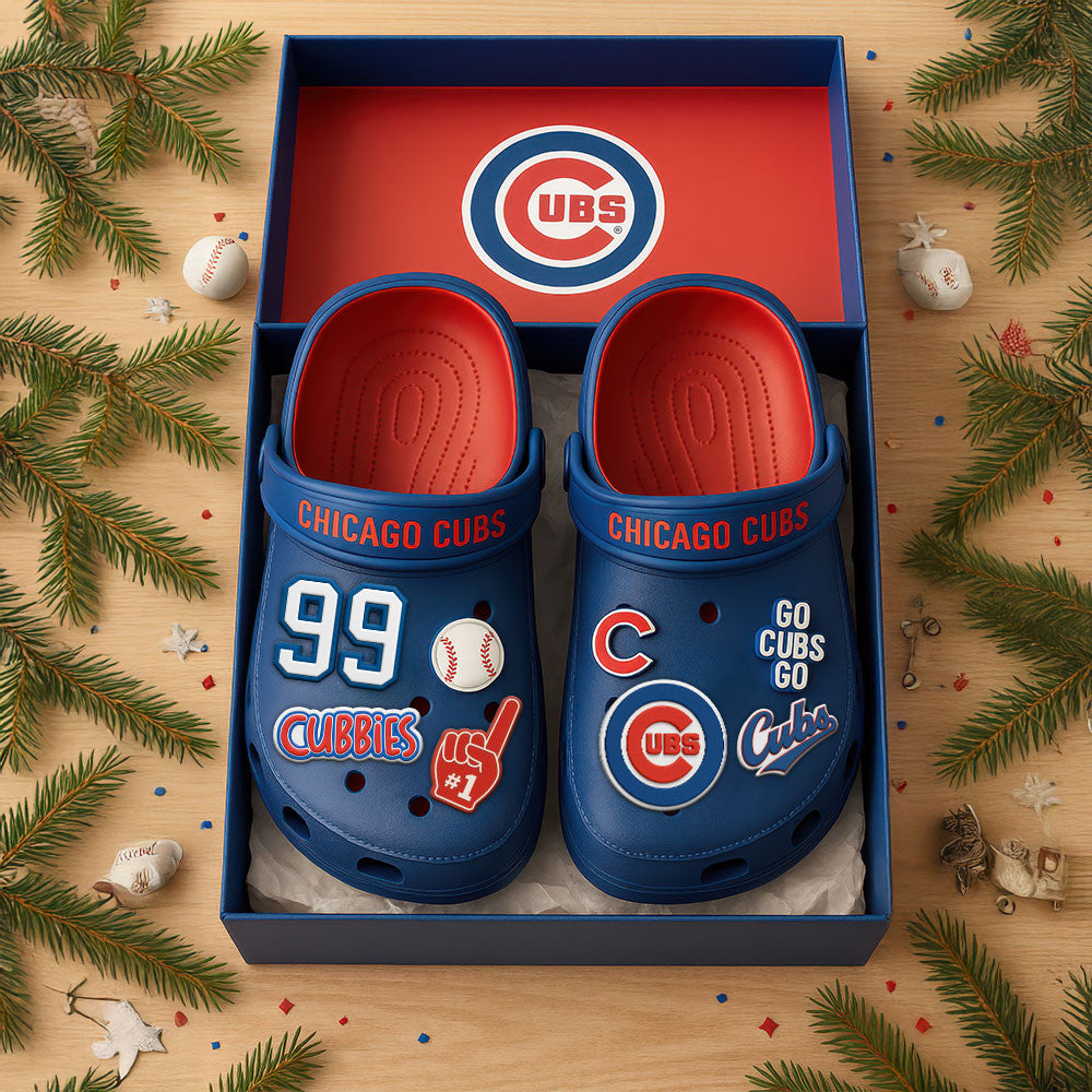 Chicago Cubs Custom Clogs With Charms