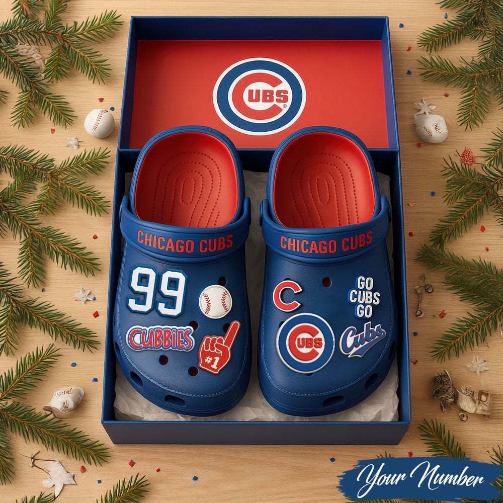 Chicago Cubs Custom Clogs With Charms