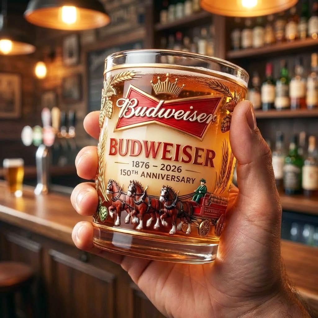 Budweiser 150th Anniversary 1876-2026 Beer Glass