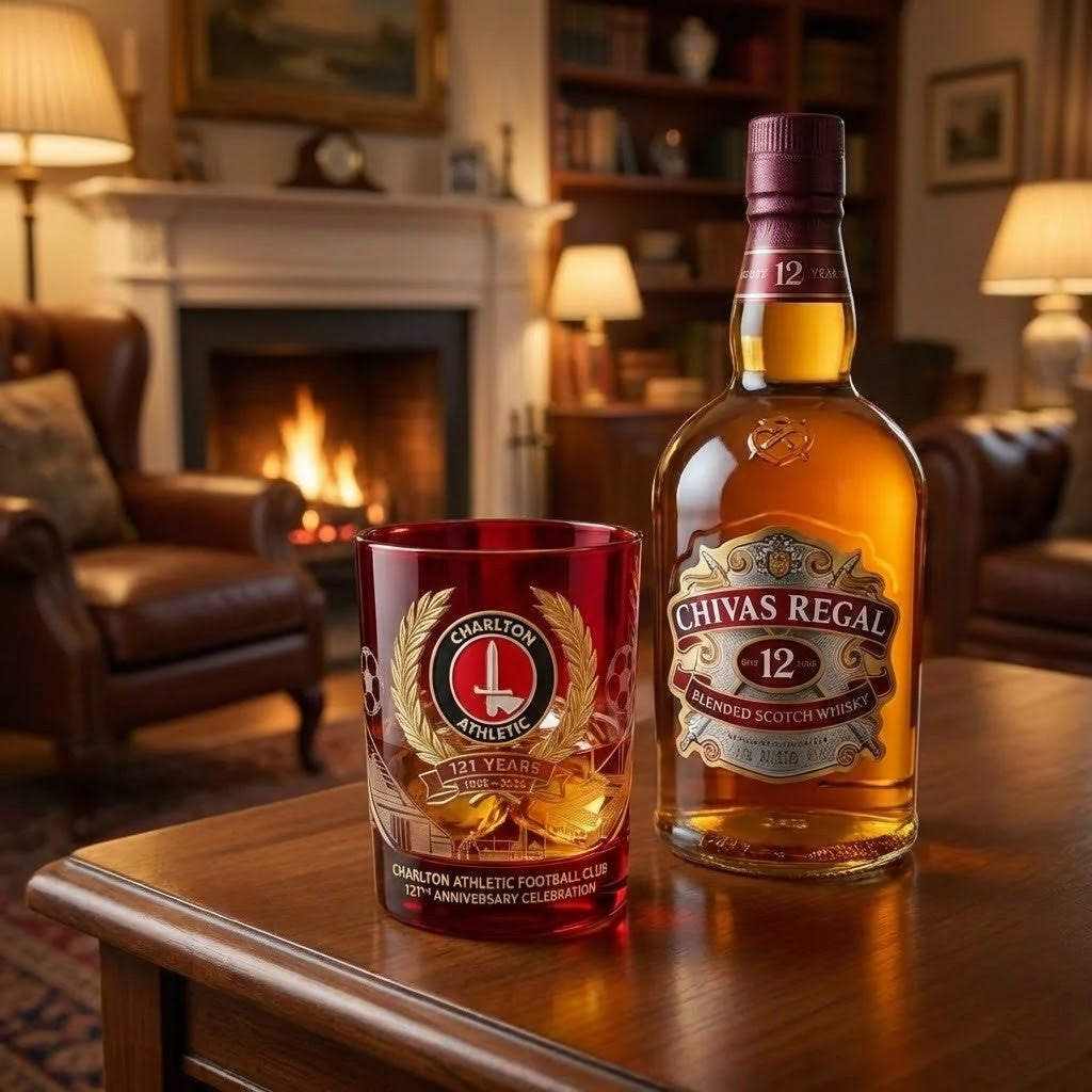 Charlton Athletic 121th Anniversary 1905-2026 Whiskey Glass
