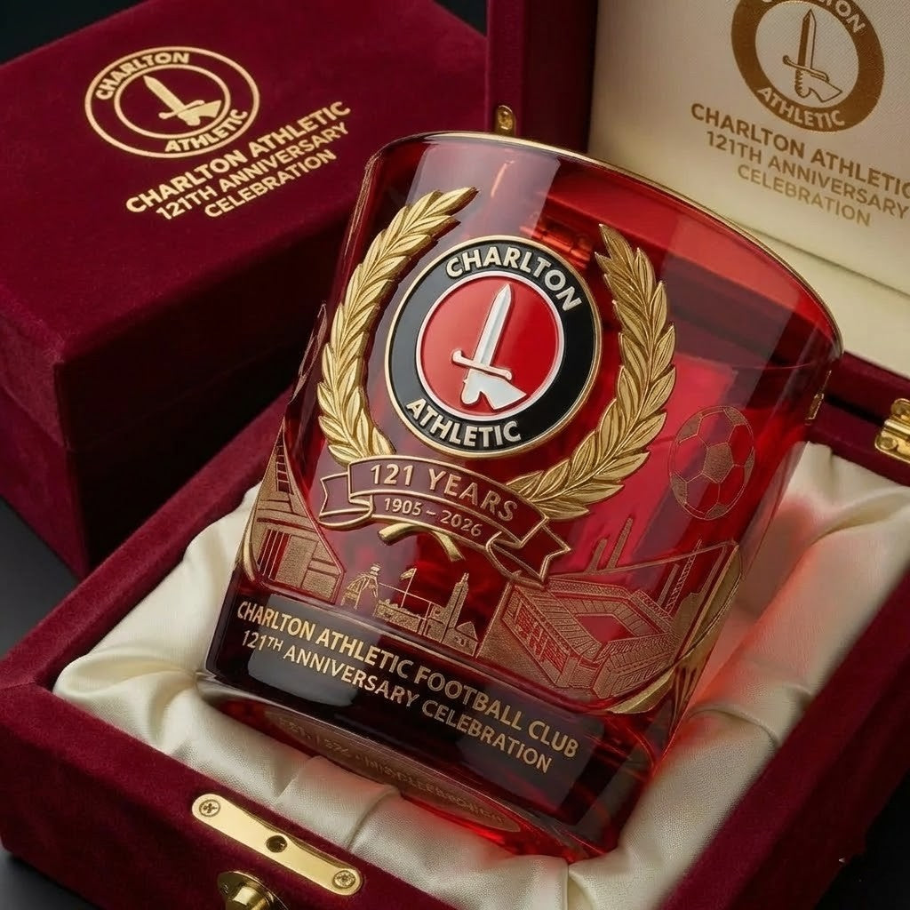 Charlton Athletic 121th Anniversary 1905-2026 Whiskey Glass