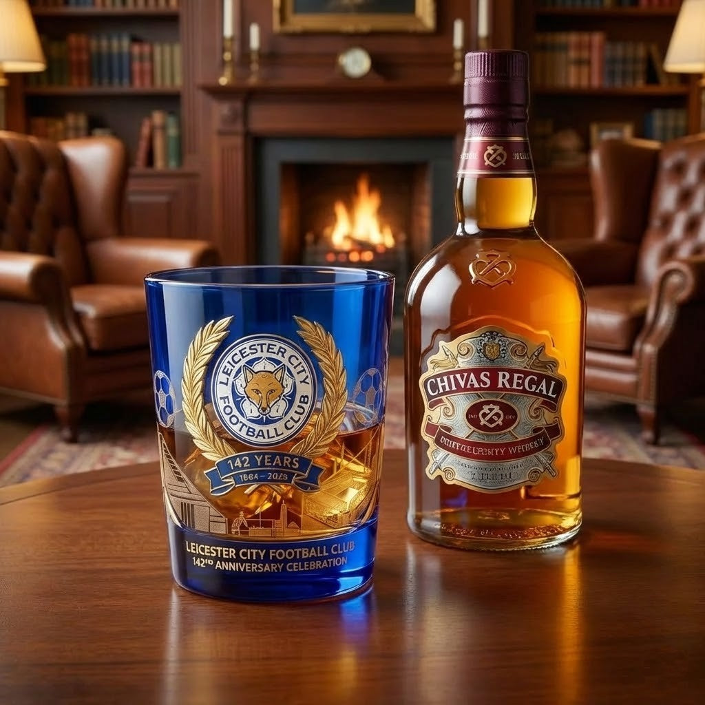 Leicester City Football Club 142nd Anniversary 1884-2026 Whiskey Glass