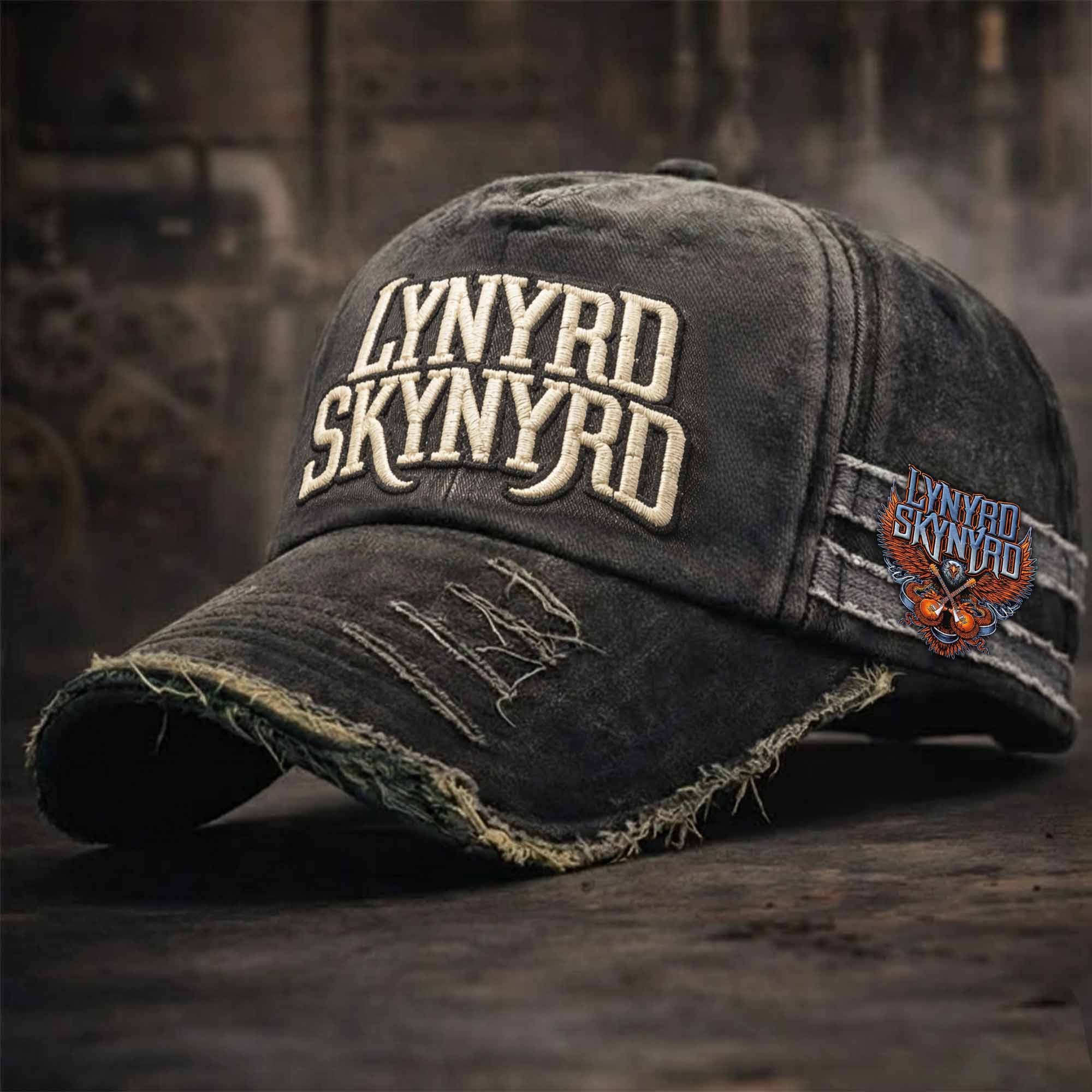 Lynyrd Skynyrd Distressed Baseball Cap