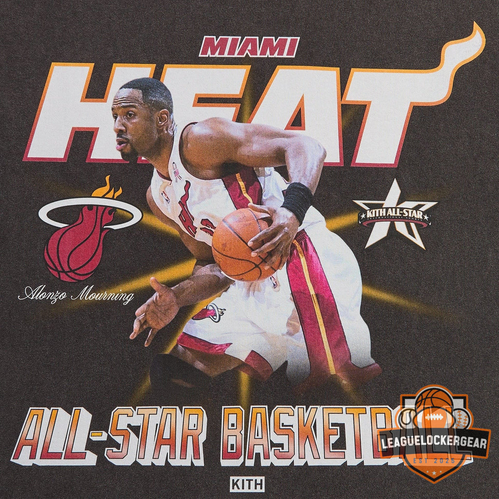 Miami Heat Alonzo Mourning All-Star Basketball T-Shirt