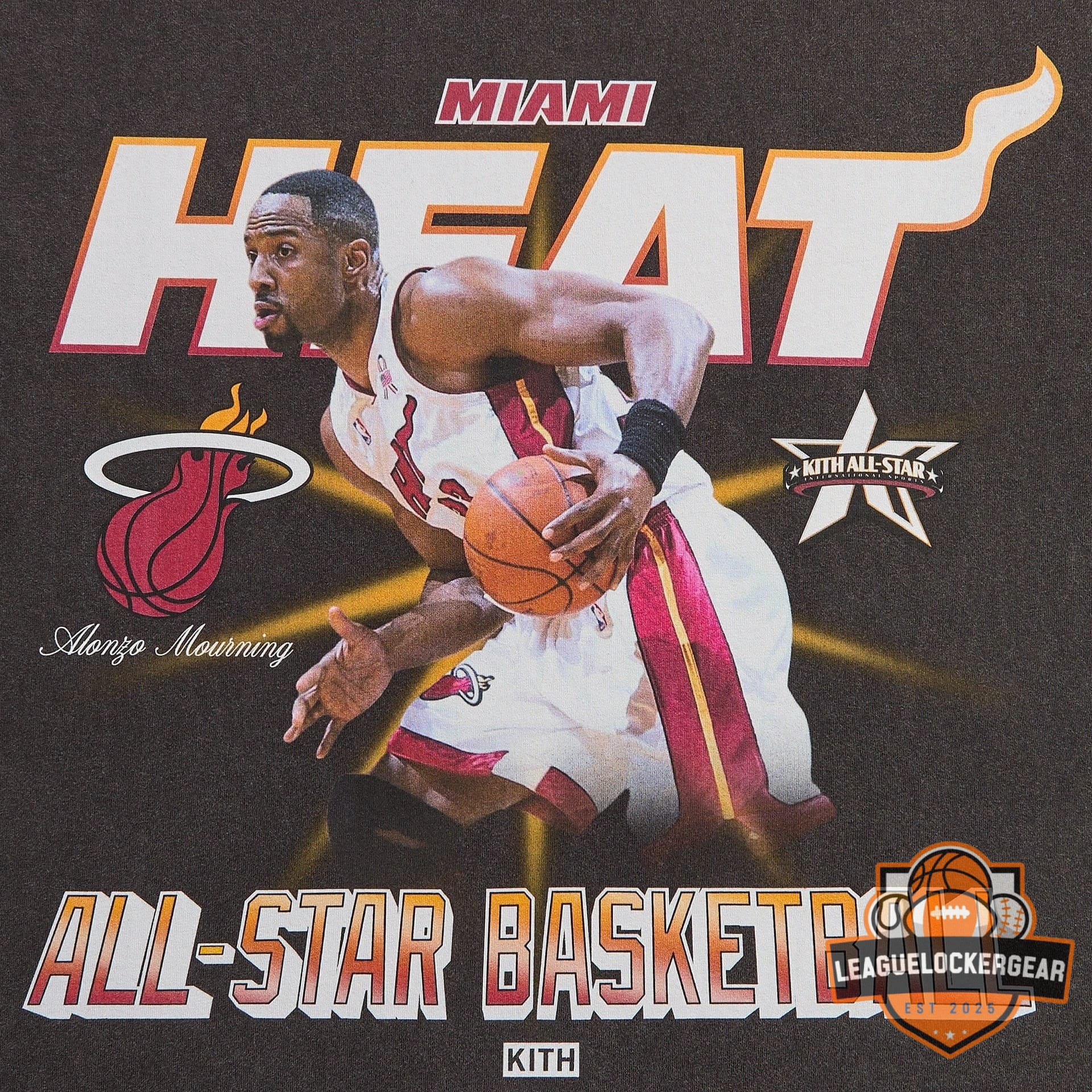 Miami Heat Alonzo Mourning All-Star Basketball T-Shirt