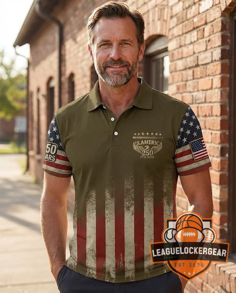 U.S. America 250th Anniversary 1776-2026 Polo Shirt