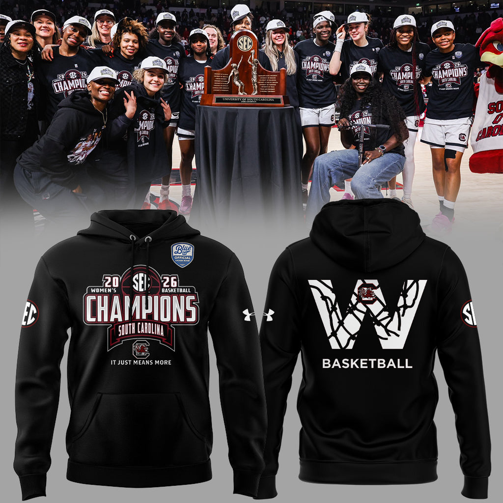 South Carolina Gamecocks 2026 SEC Women’s Basketball Champions Hoodie