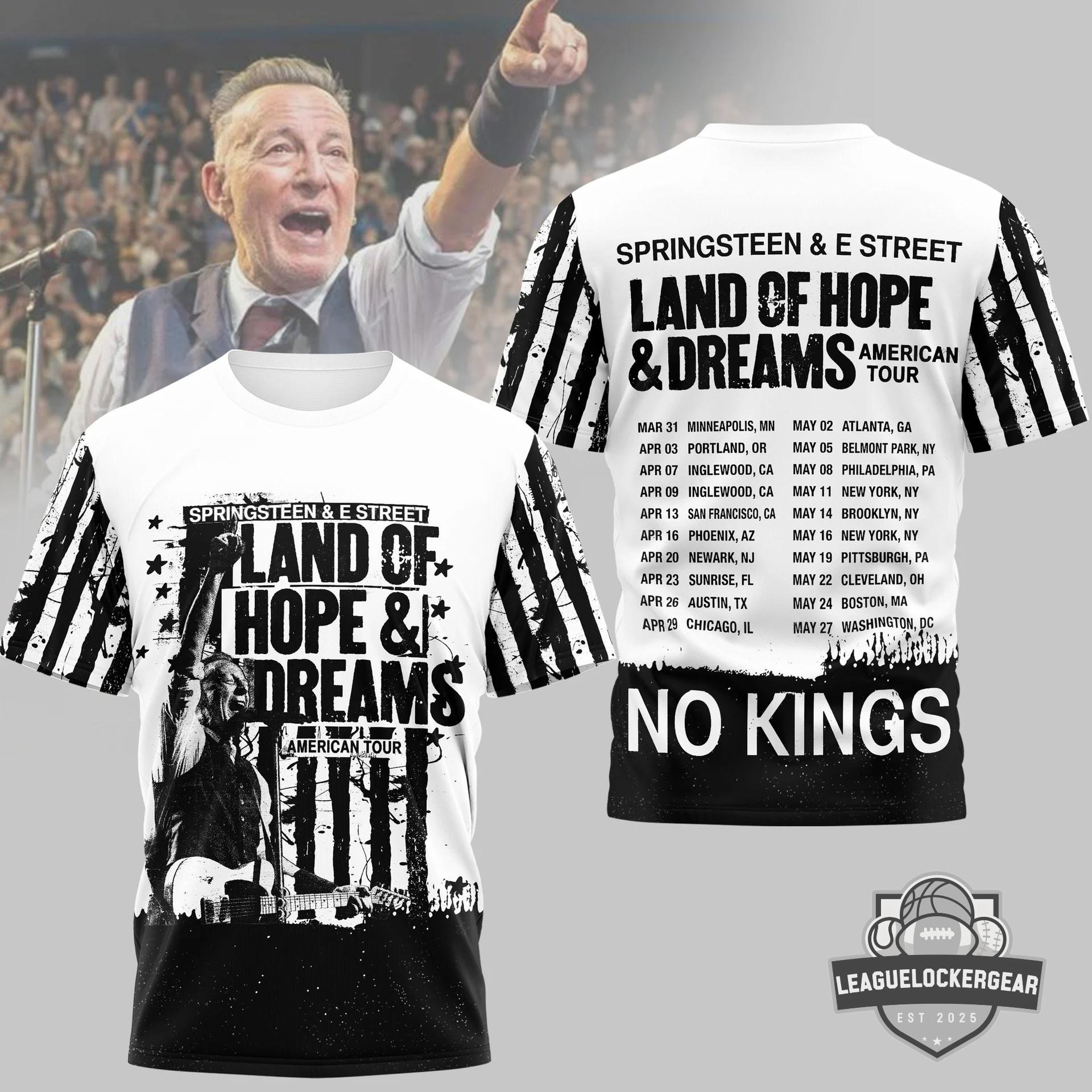 Bruce Springsteen & E Street Band Land Of Hope & Dreams American Tour T-Shirt