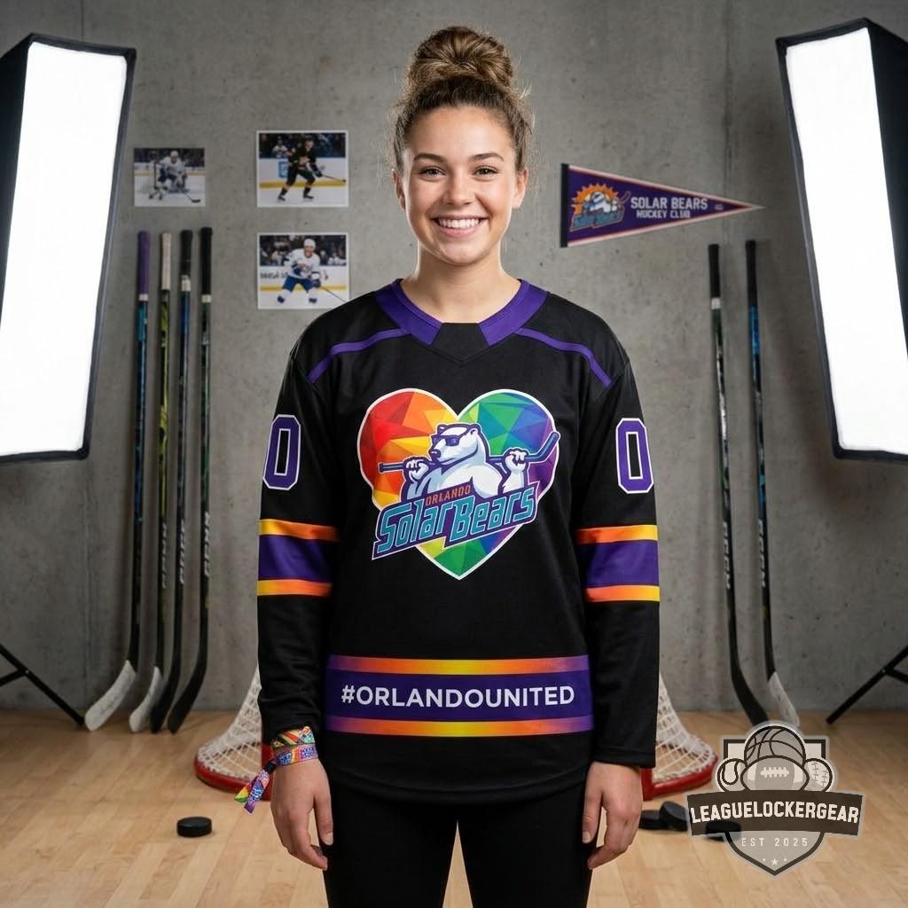 Orlando Solar Bears Personalized 2026 First Responders Appreciation V-shaped Hockey Jersey