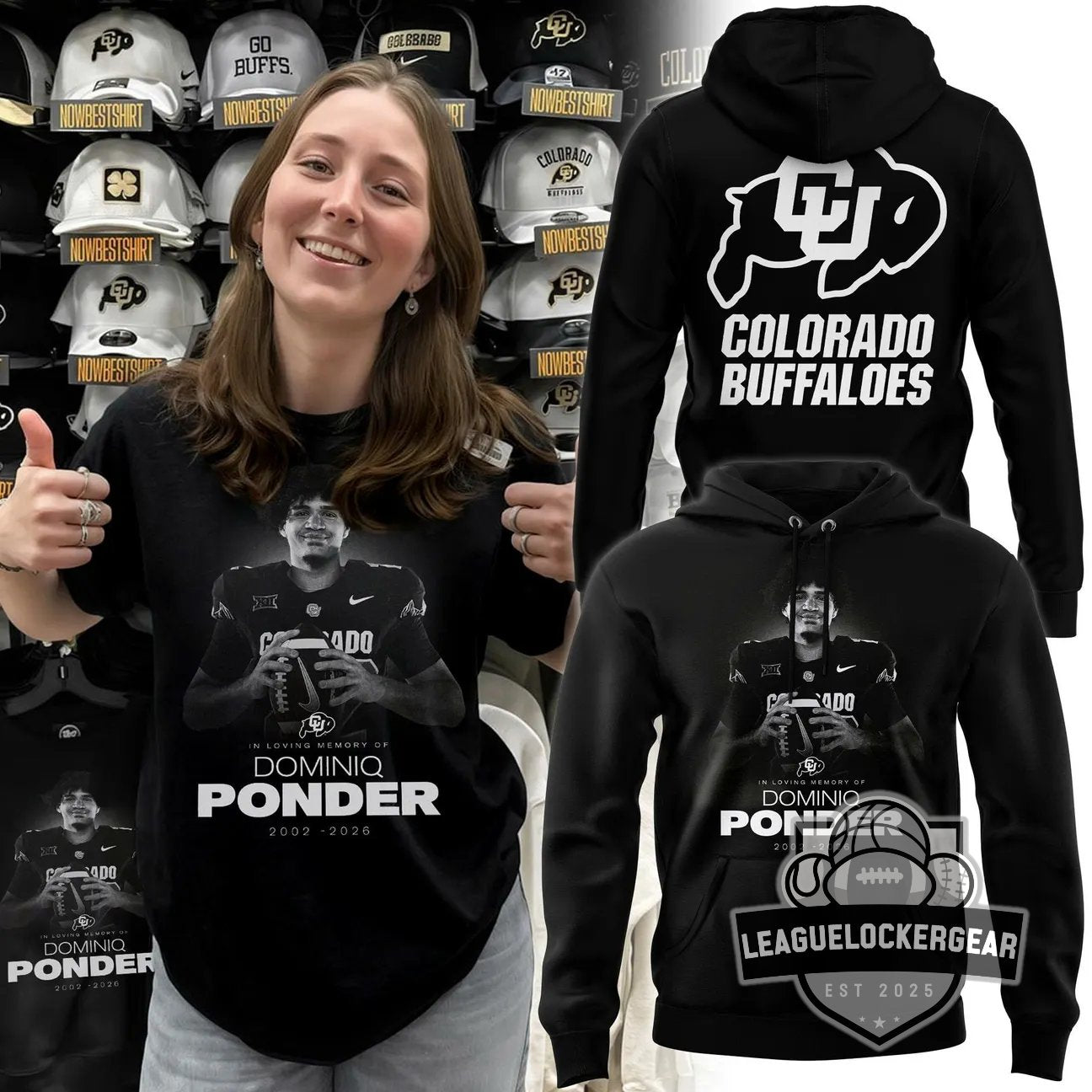Colorado Buffaloes Dominiq Ponder Memorial Hoodie