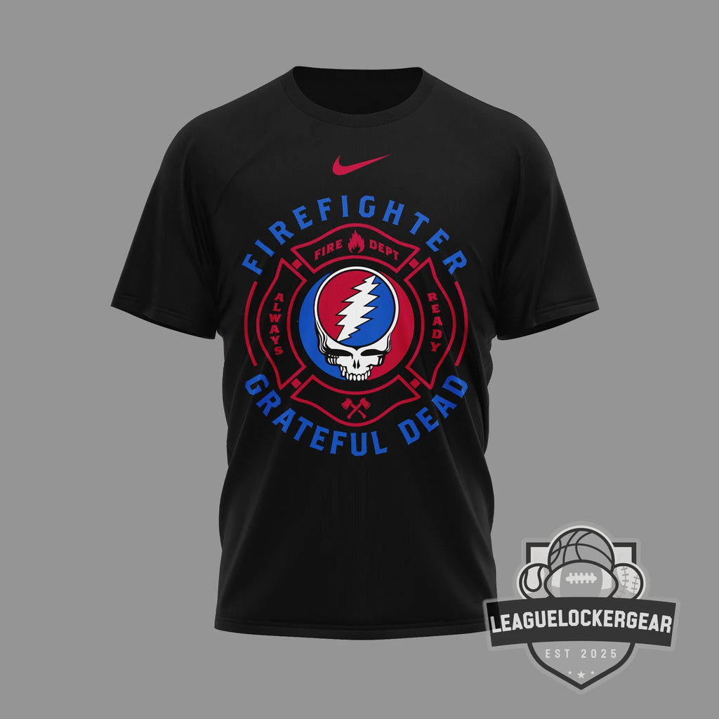 Grateful Dead Firefighter Fire Dept T-Shirt