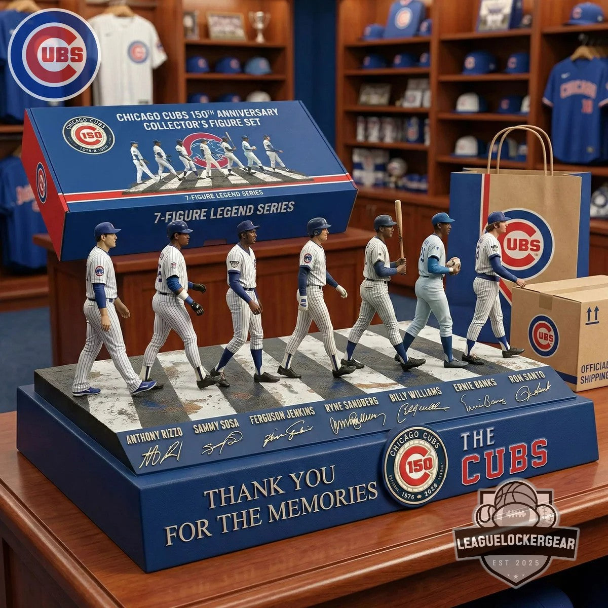Chicago Cubs 150th Anniversary Acrylic Plaque