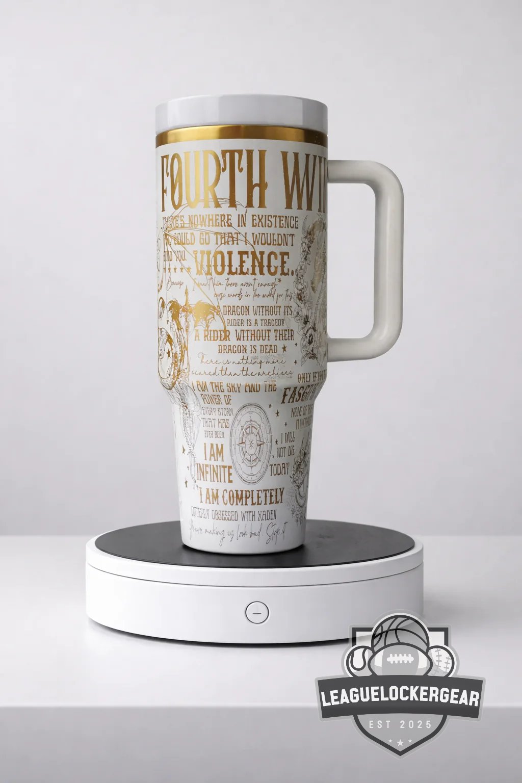 Fourth Wing Basgiath Tumbler with Handle