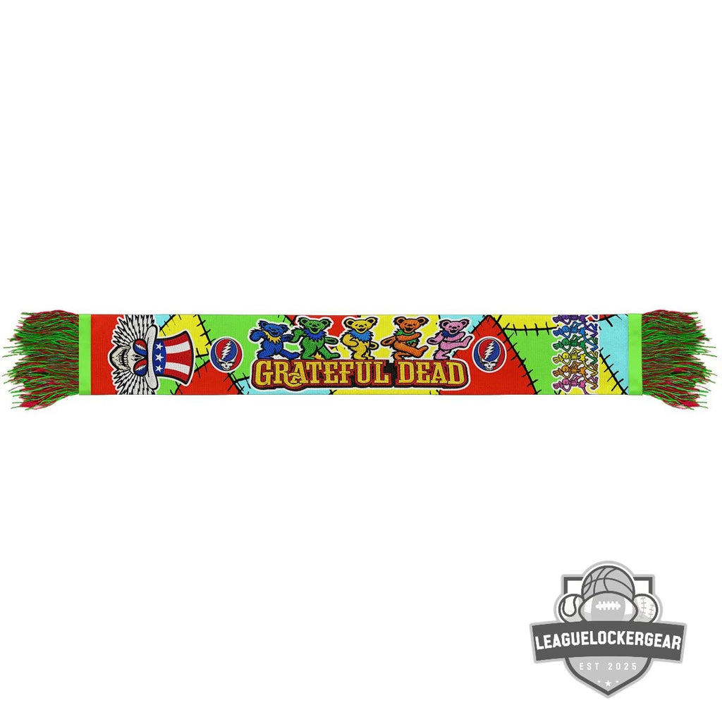 Grateful Dead Dancing Bears Steal Your Face Scarf