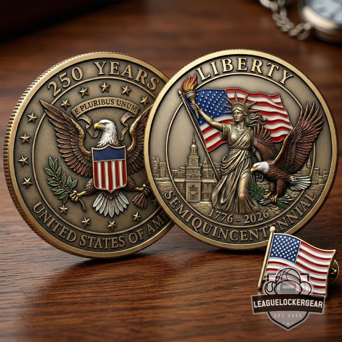 United States 250 Years Semiquincentennial Commemorative Coin