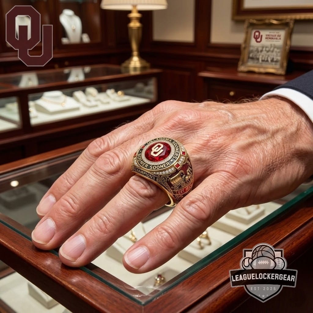 Oklahoma Sooners Boomer Sooner Champions EST. 1895 Ring