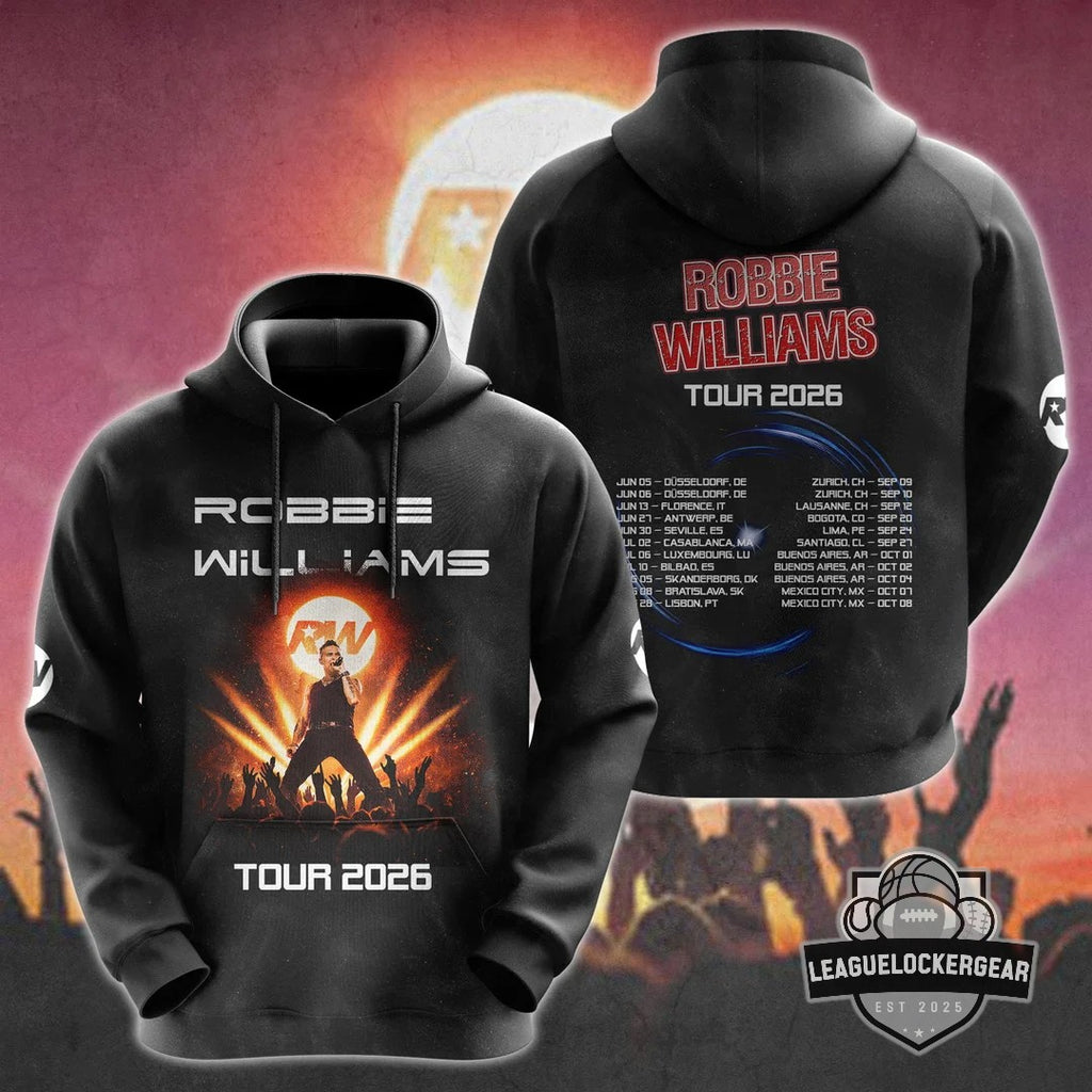 Robbie Williams Tour 2026 Hoodie