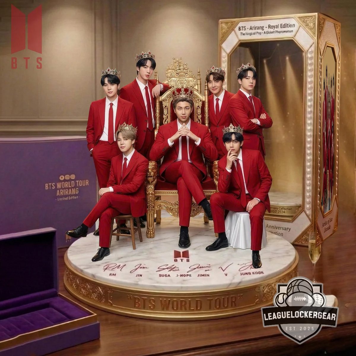 BTS World Tour Arirang Royal Edition Acrylic Plaque