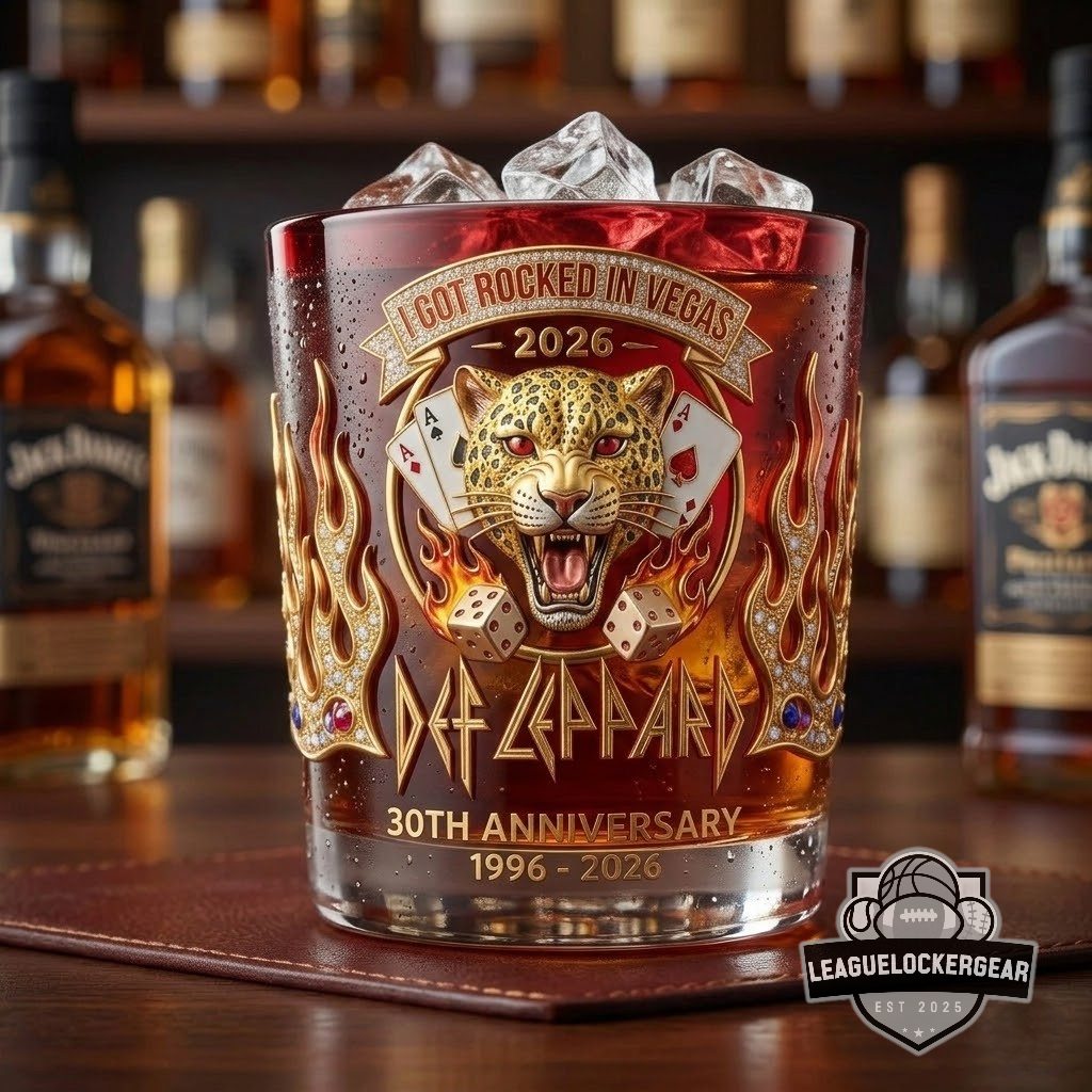 Def Leppard 30th Anniversary I Got Rocked In Vegas 2026 Whiskey Glass
