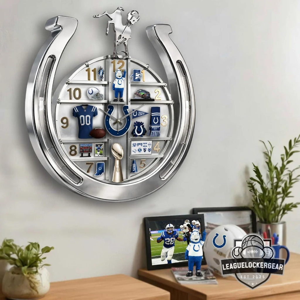Indianapolis Colts Decorative 3D Visual Effect Acrylic Wall Clock