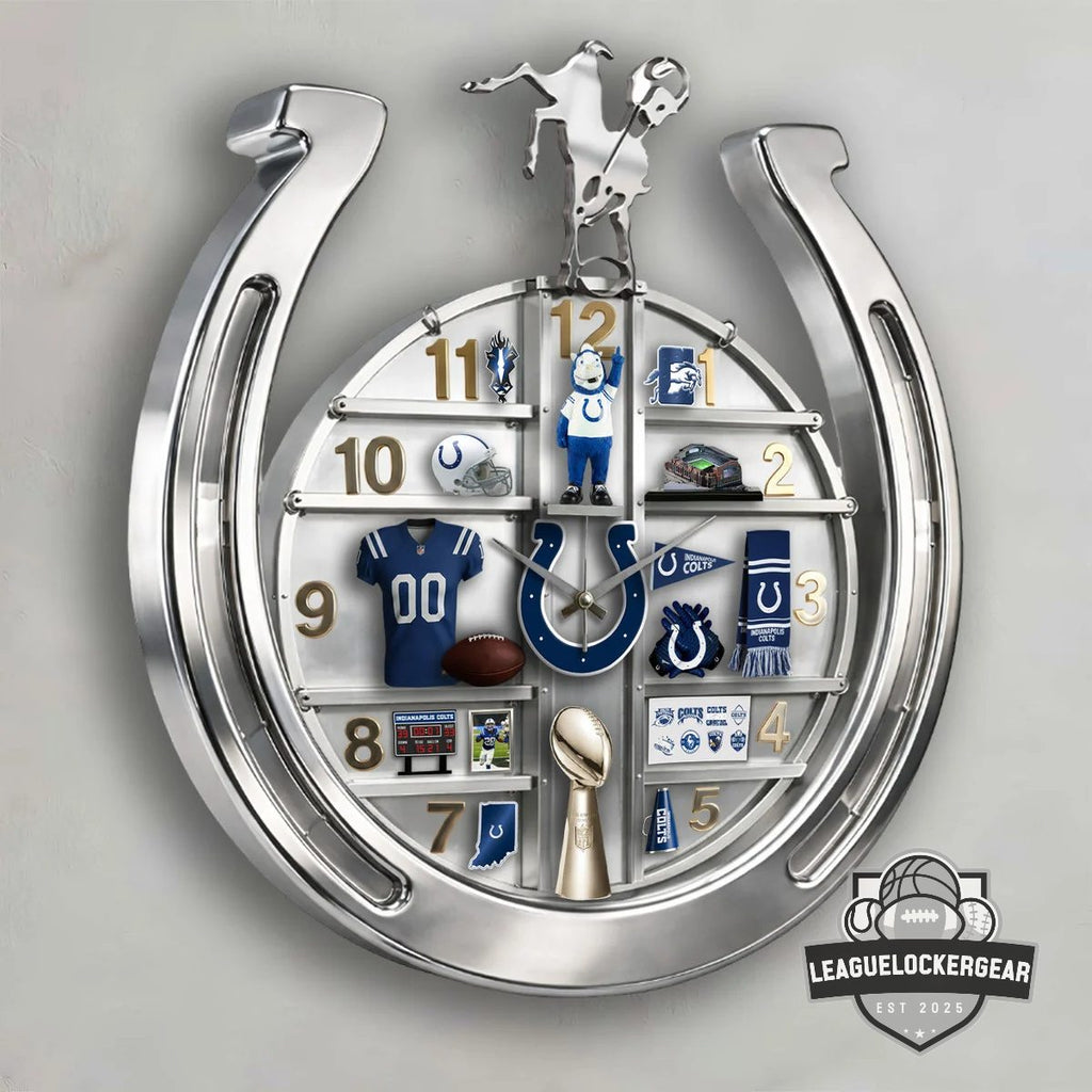 Indianapolis Colts Decorative 3D Visual Effect Acrylic Wall Clock