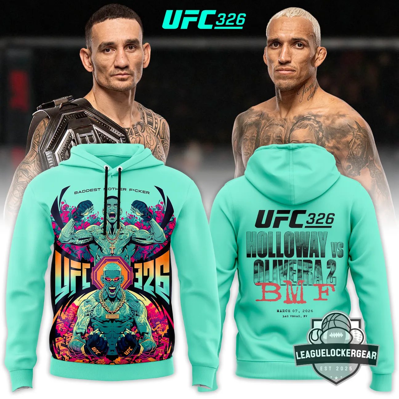 UFC 326 Holloway vs Oliveira 2 BMF Hoodie