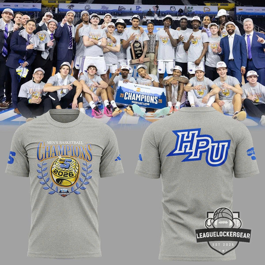 High Point Panthers 2026 Big South Men’s Basketball Tournament Champions T-Shirt