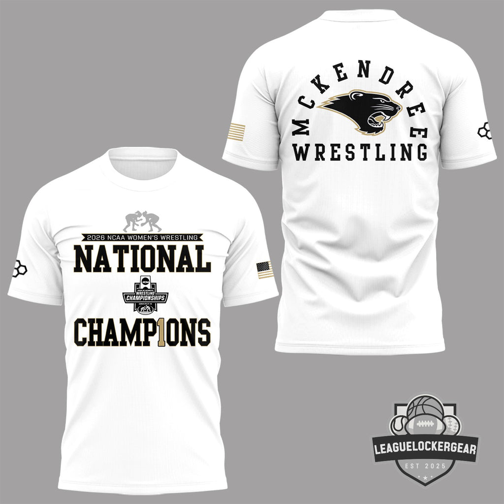 McKendree Bearcats Wrestling 2026 NCAA Women’s National Champions T-Shirt