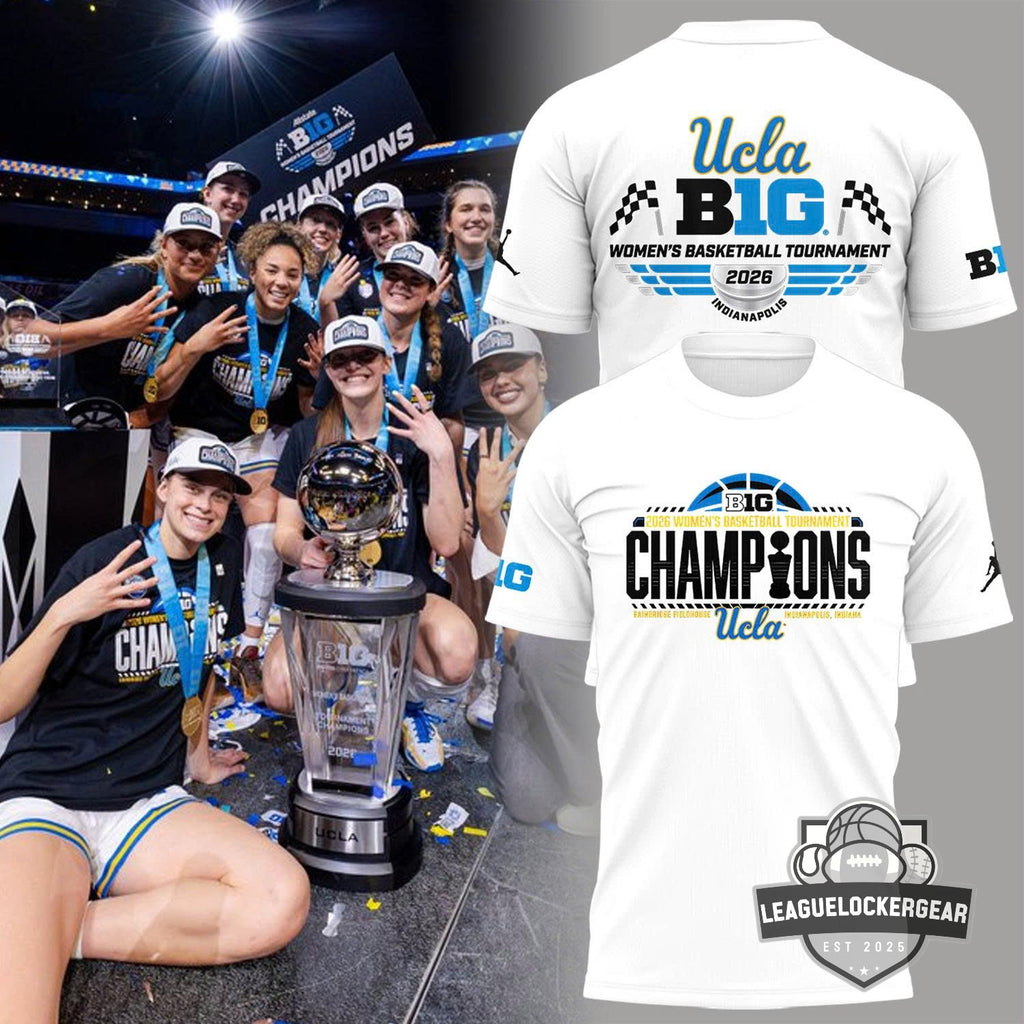 UCLA 2026 Big Ten Women’s Basketball Tournament Champions T-Shirt