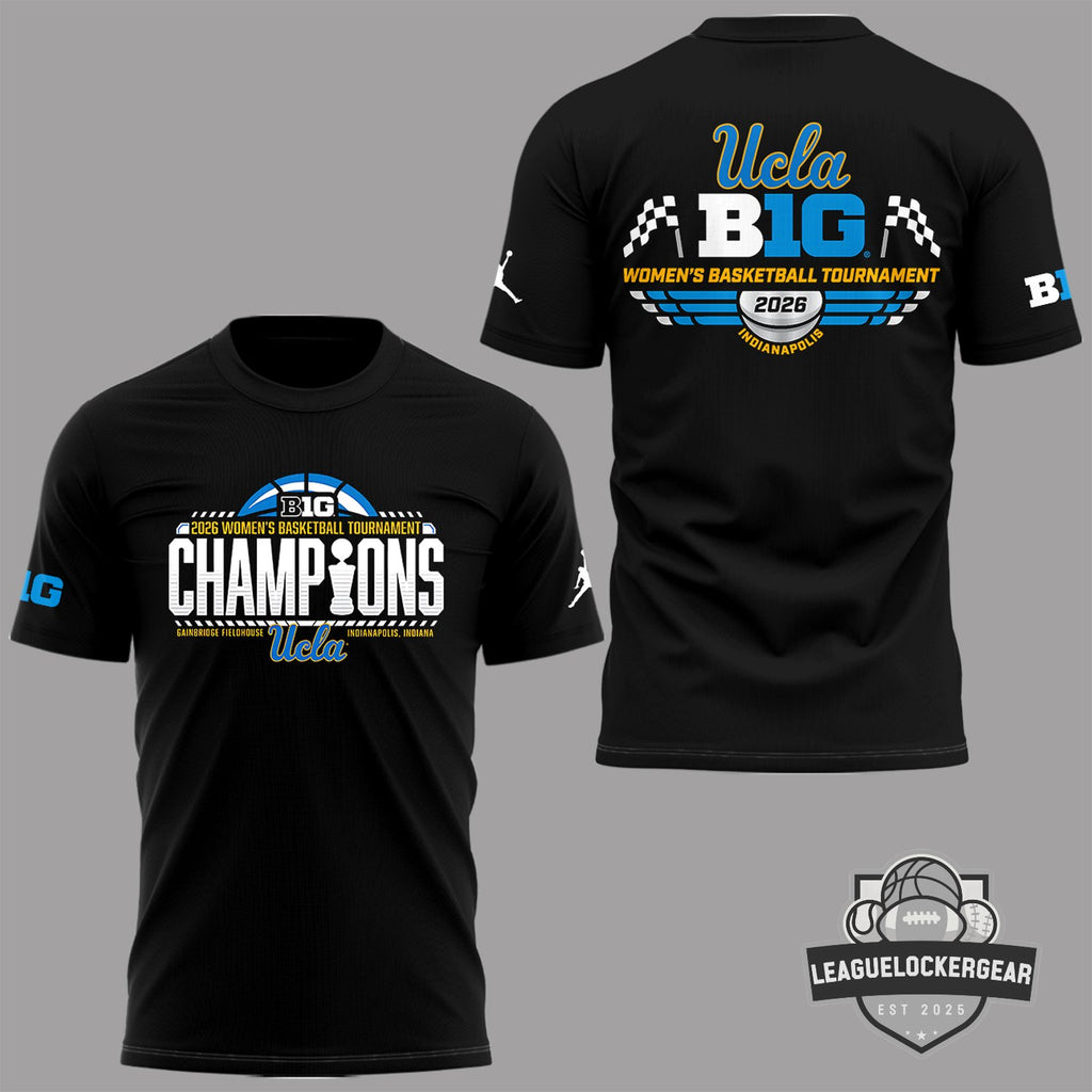 UCLA 2026 Big Ten Women’s Basketball Tournament Champions T-Shirt
