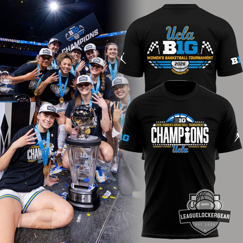 UCLA 2026 Big Ten Women’s Basketball Tournament Champions T-Shirt