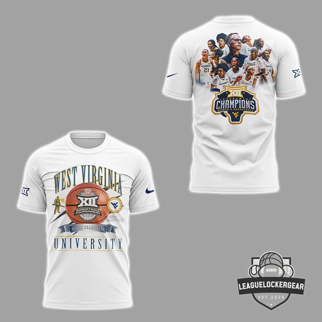 West Virginia Mountaineers 2026 Big 12 Tournament Champions T-Shirt