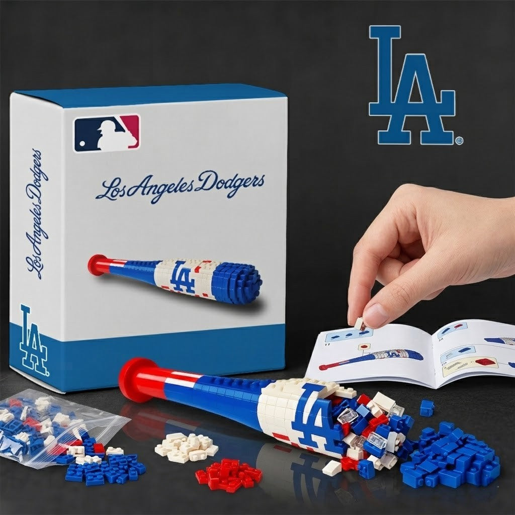 Los Angeles Dodgers Baseball Bat Building Block Set