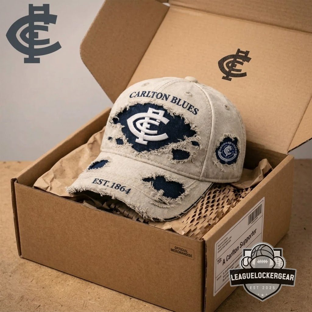 Carlton Blues EST 1864 Distressed Cap