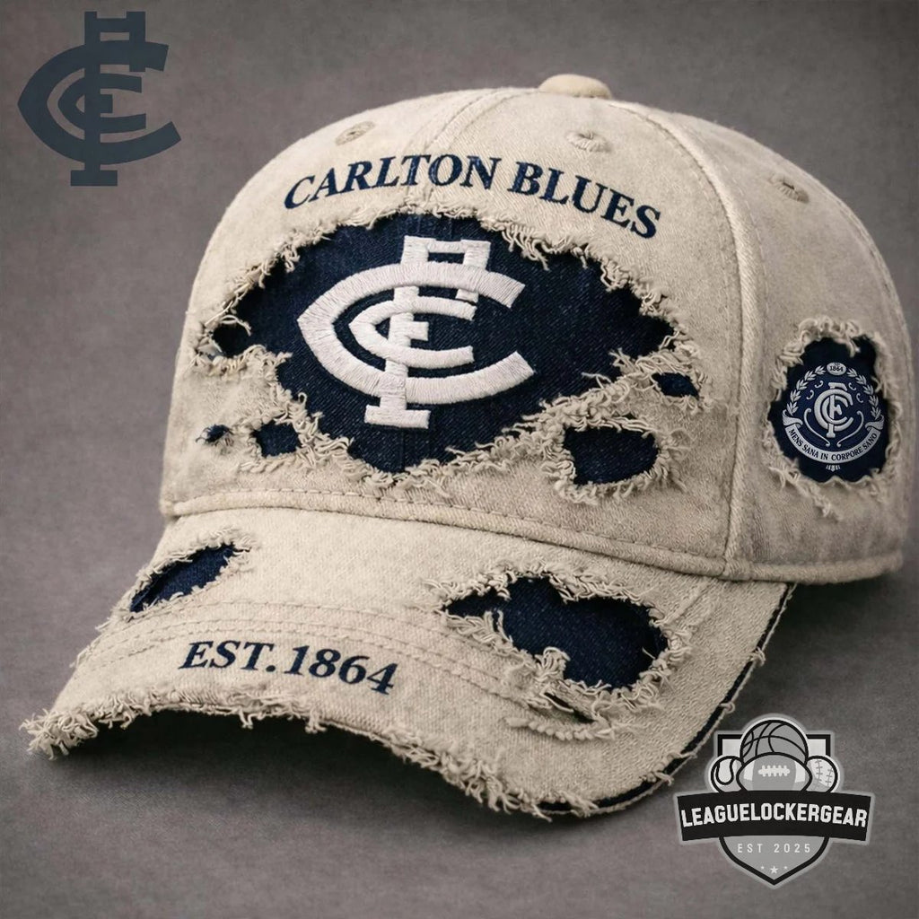 Carlton Blues EST 1864 Distressed Cap