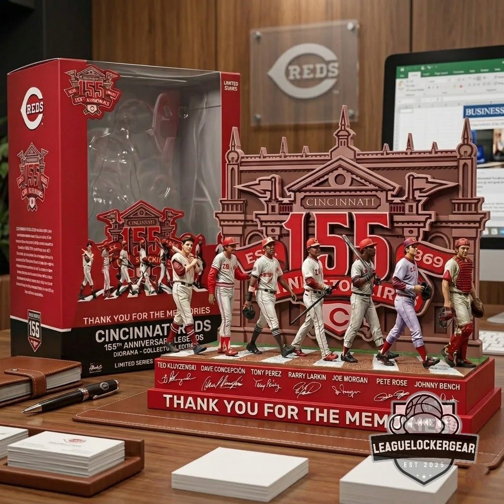 Cincinnati Reds 155th Anniversary Legends Acrylic Plaque