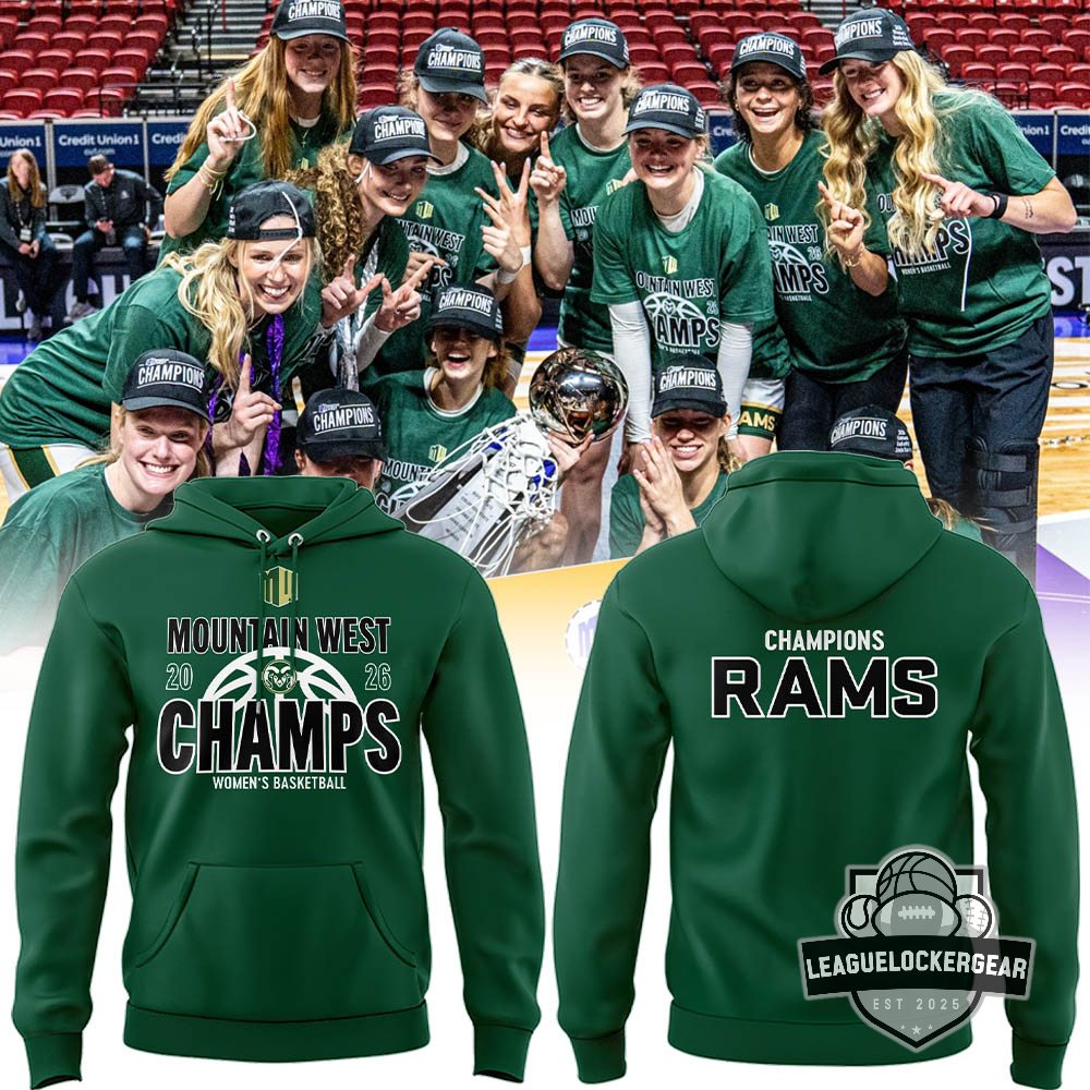 Colorado State Rams 2026 Mountain West Champs Women’s Basketball Hoodie