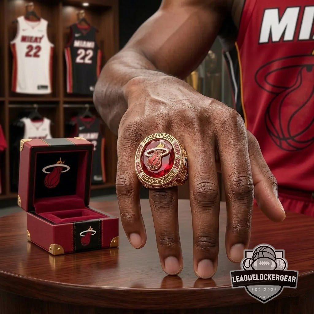 Miami Heat Bam Adebayo The 83-Point Game Championship Ring