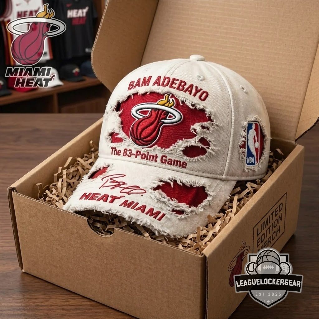 Miami Heat Bam Adebayo The 83-Point Game Signed Cap