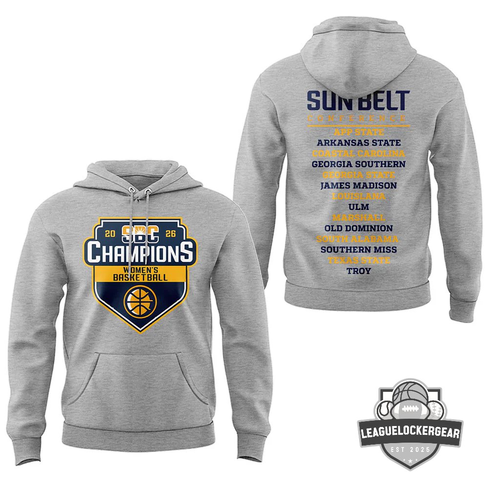 Sun Belt Conference 2026 Women’s Basketball Champions Hoodie