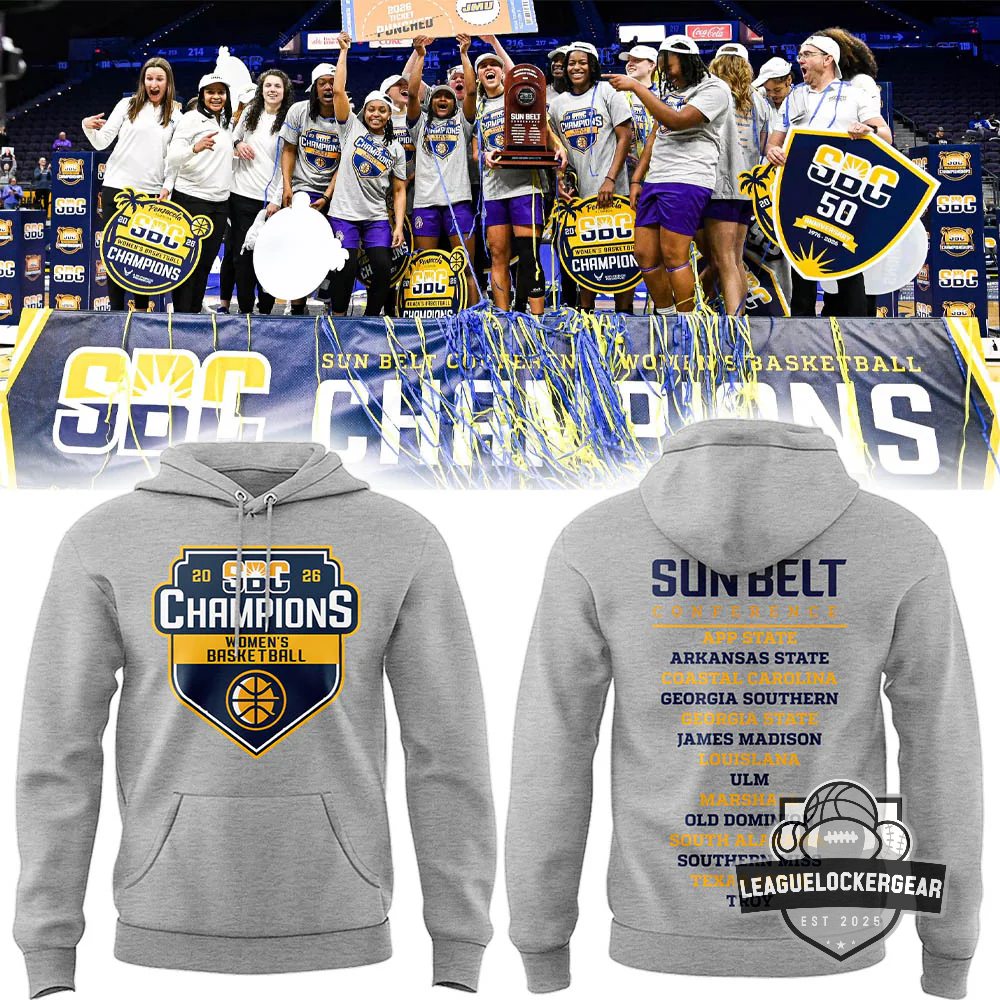Sun Belt Conference 2026 Women’s Basketball Champions Hoodie