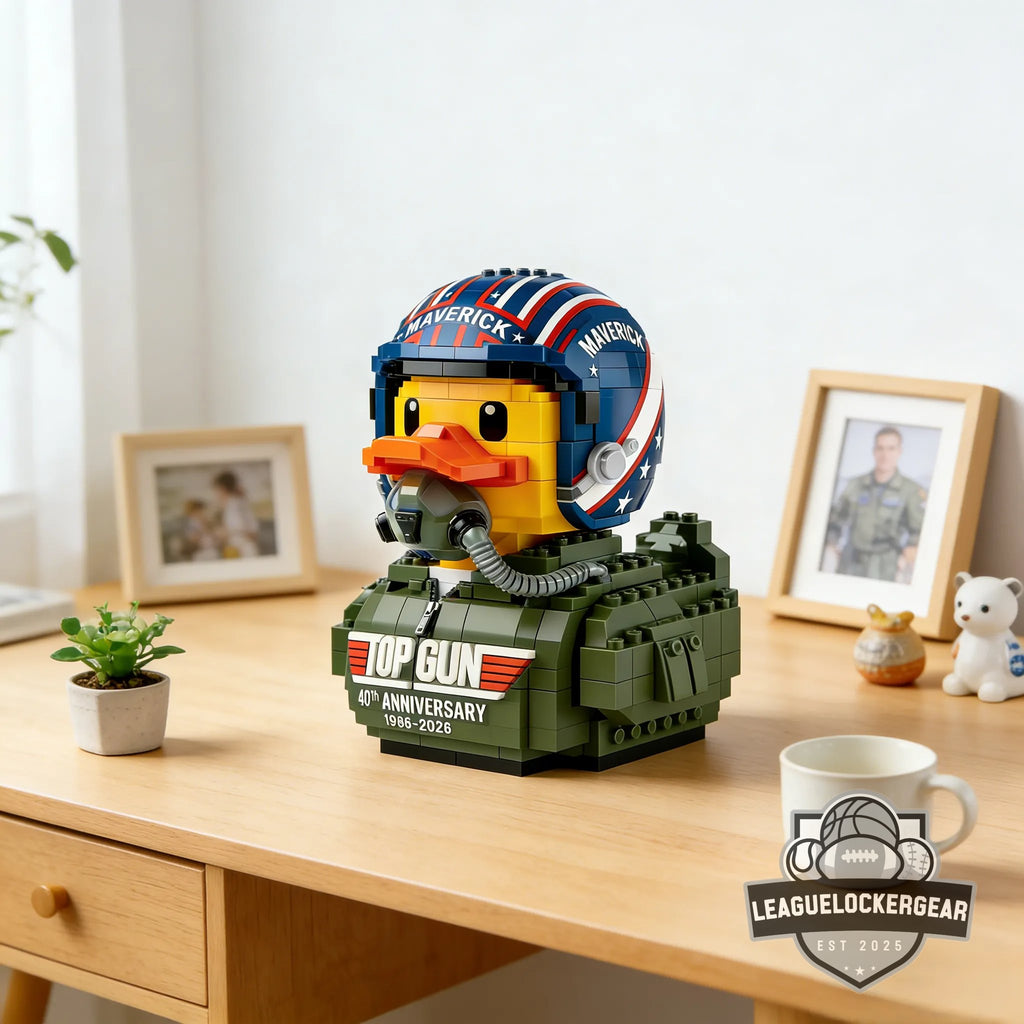 Gun Maverick 40th Anniversary 1986-2026 Duck Building Blocks Set