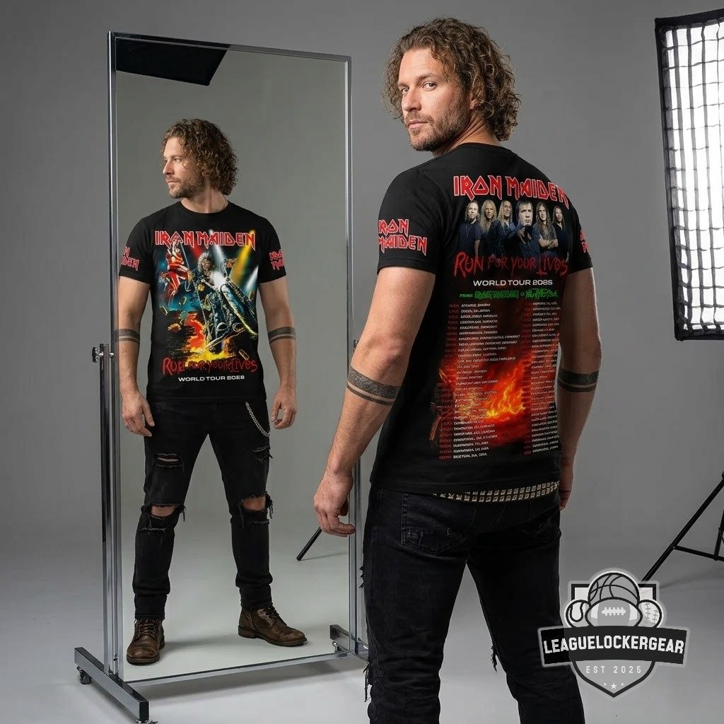Iron Maiden Run For Your Lives World Tour 2026 3D T-Shirt