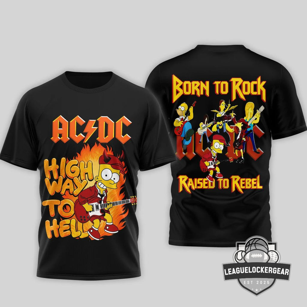 AC/DC The Simpsons Highway To Hell T-Shirt