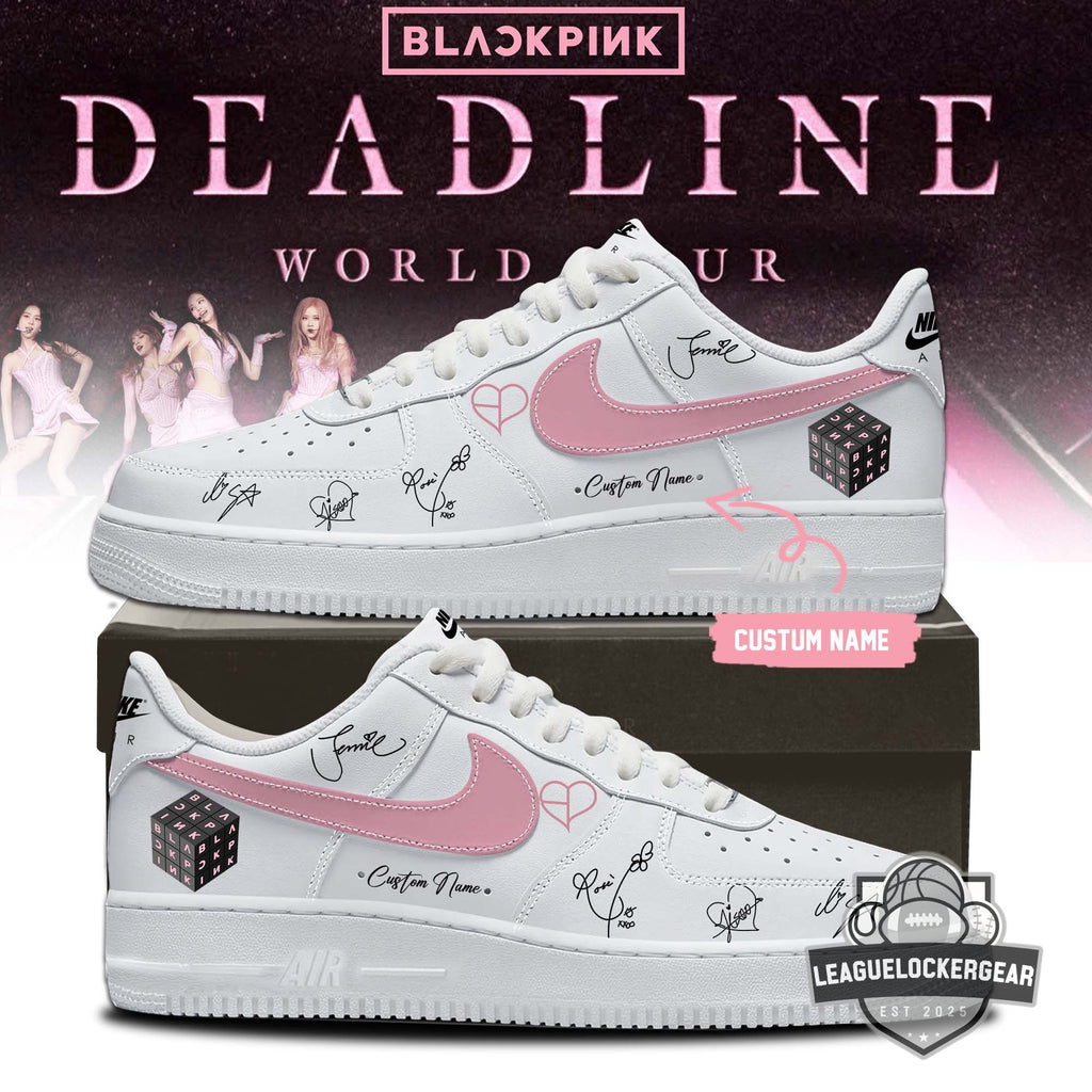 BLACKPINK Deadline World Tour Signatures Custom Air Force 1 Shoes