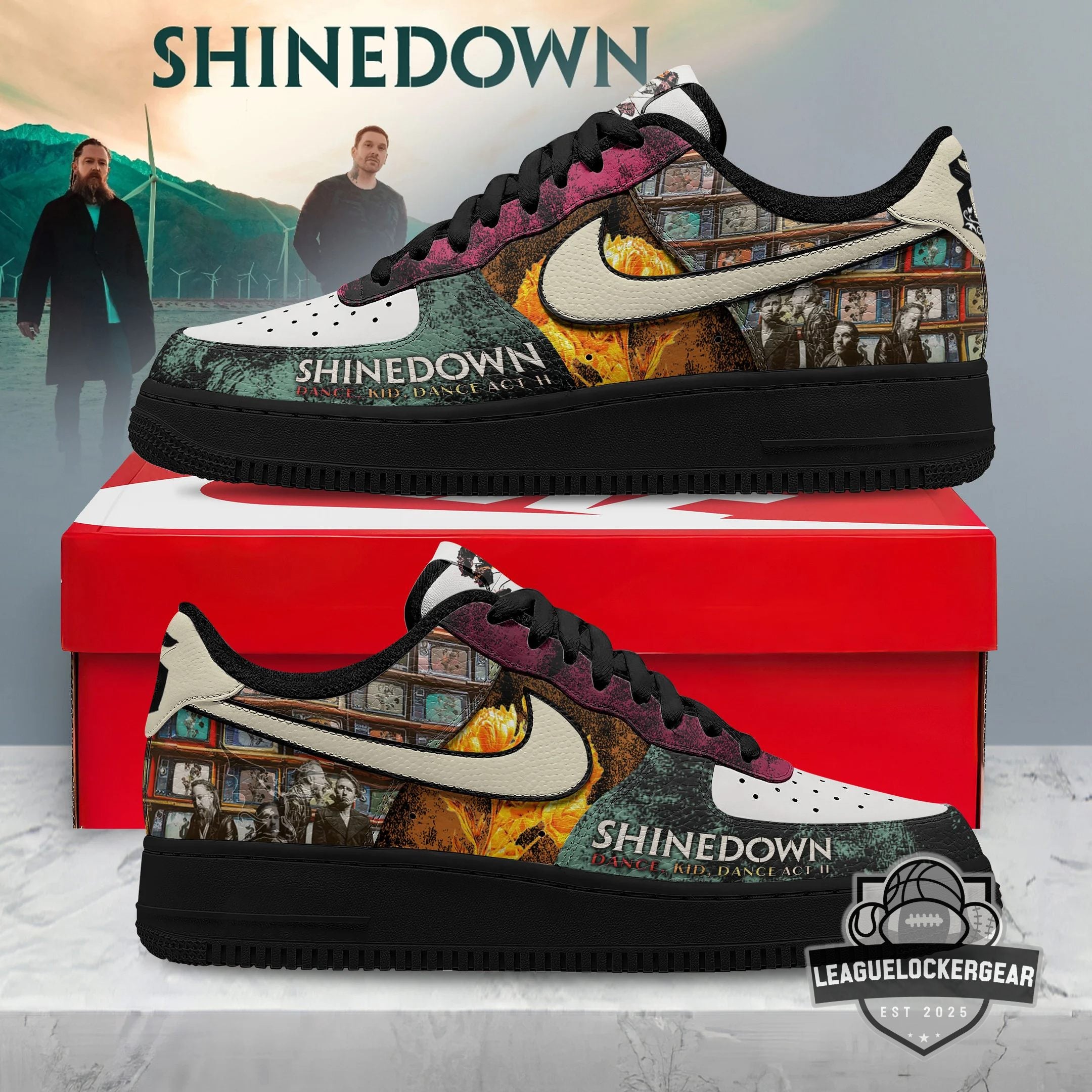 Shinedown Dance Kid Dance Act II Air Force 1 Shoes
