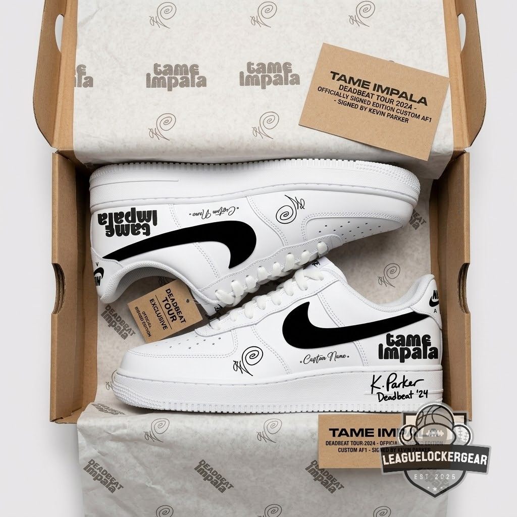 Tame Impala Deadbeat With DJO Custom Air Force 1 Shoes